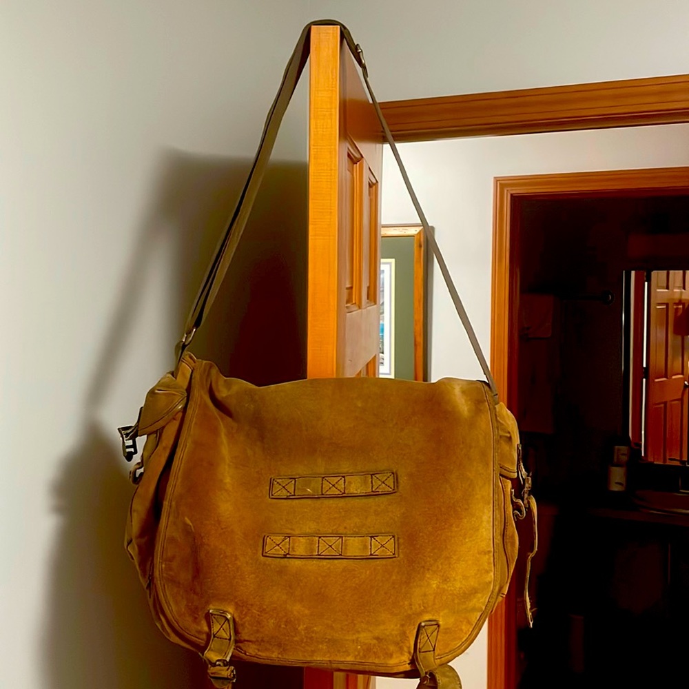 Gap Leather Messenger Bag